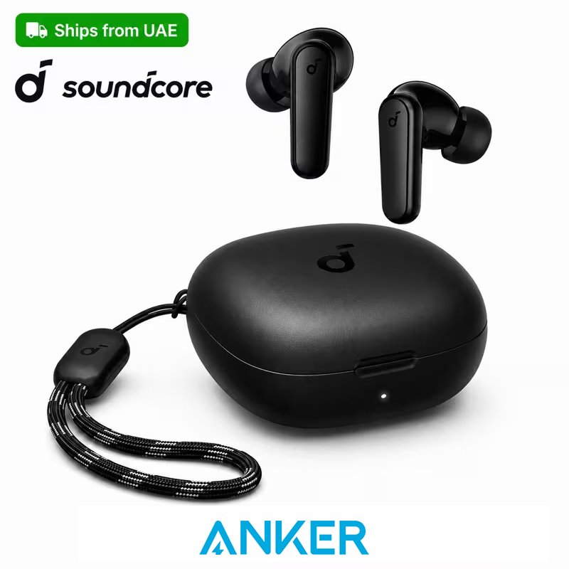 Soundcore Anker R50i Bluetooth Earphones, 10mm Drivers with Big Bass True Wireless Earbuds, Bluetooth 5.3, 30H Playtime, IPX5, 2 Mics for AI Clear Calls, 22 Preset EQs