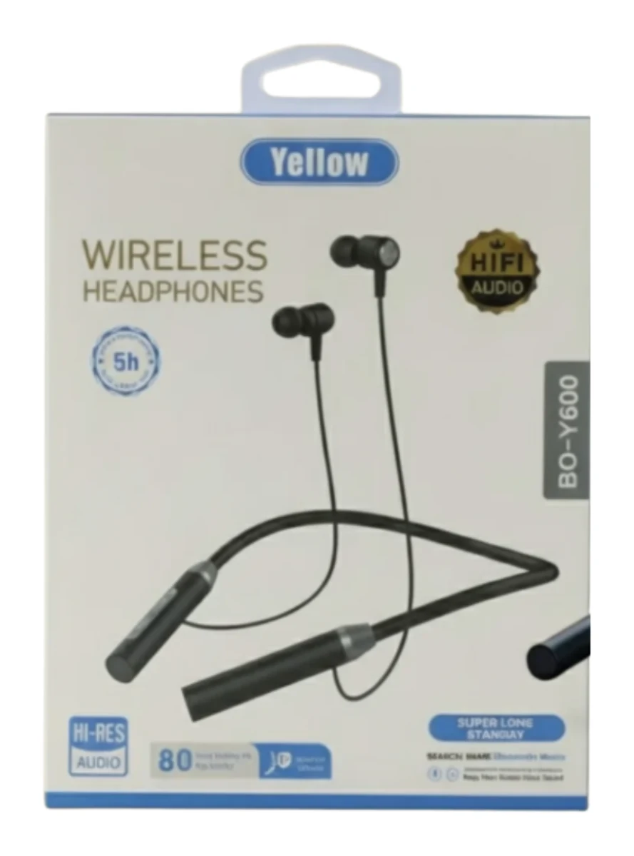 Yellow Wireless headphones BO-Y600