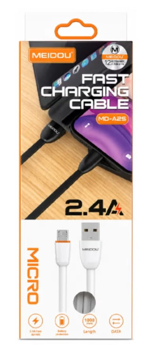 Meidou 2.4A Fast Charging Cable Lighting MD-A25