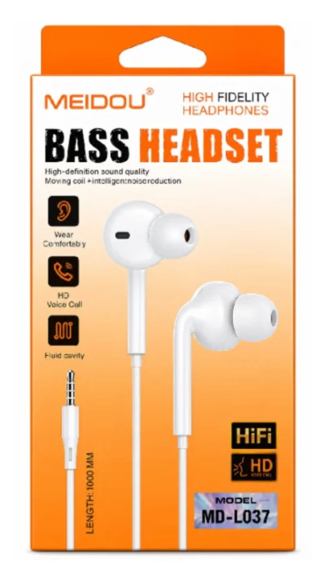 Meidou Bass Headset Headphone HiFI HD MD-L037